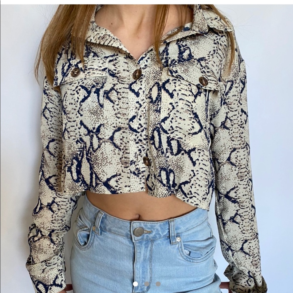 Snakeskin button up